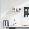 vidaXL Floating Wall Shelf High Gloss White 60x23.5x3.8 cm MDF