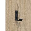 vidaXL Wall-Mounted Coat Rack Wall-mounted Sonoma Oak 30 x 1.5 x 80 cm