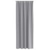 vidaXL Blackout Curtains with Rings 2 pcs Light Grey 245 x 140 cm