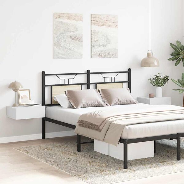 vidaXL Floating Nightstands 2 pcs White 40x30x15cm Engineered Wood