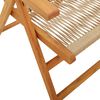 vidaXL Reclining Garden Chairs 4 pcs Beige Solid Wood Acacia