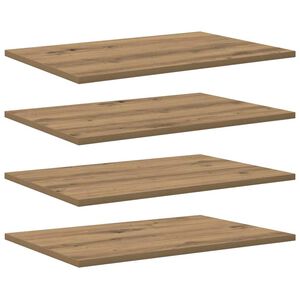 vidaXL Bookshelf Board 4 pcs Brown 60 x 40 x 1.5 cm Engineered Wood