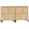 vidaXL Sideboards 2 pcs Sonoma Oak 60x35x70 cm Engineered Wood