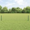 vidaXL Fence with Post Green 0.4 x 25 m Steel