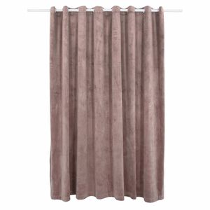 vidaXL Blackout Curtain with Metal Rings Velvet Antique Pink 290x245 cm