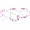 vidaXL Coffee Table Artisan Oak 90 x 60 x 35 cm Engineered Wood