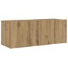 vidaXL Wall Mounted TV cabinets 3 pcs Artisan Oak Engineered Wood