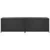 vidaXL Garden Storage Box Poly Rattan 200x50x60 cm Black