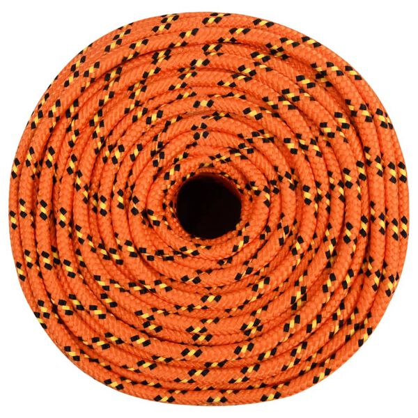 vidaXL Boat Rope Orange 6 mm 250 m Polypropylene