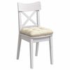 vidaXL Seat Cushions 4 pcs Cream 45 x 45 cm Corduroy Fabric