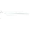 vidaXL Retractable Awning White 400 x 200 cm Fabric