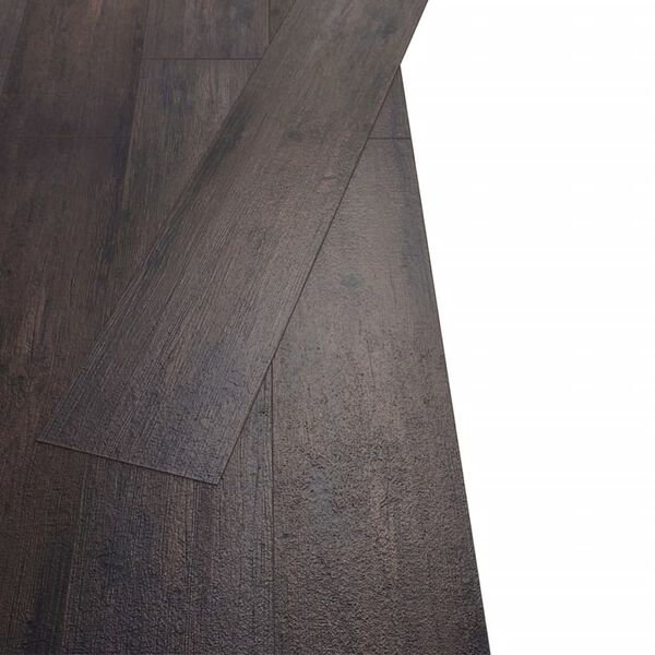 vidaXL Non Self-adhesive PVC Flooring Planks 5.26 m² 2 mm Oak Dark Grey