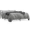 vidaXL Bed Frame without Mattress Grey Sonoma 150x200 cm King Size