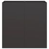 vidaXL Planter Black 80x40x80 cm Cold-rolled Steel
