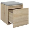 vidaXL Box Drawer Sonoma Oak 40.5x40x40 cm Engineered Wood