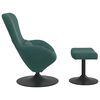 vidaXL Egg Chair with Footstool Dark Green 63 x 73 x 90 cm Velvet