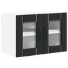 vidaXL Kitchen Cabinet 2 pcs Black 60 x 31 x 40 cm Engineered Wood