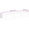 vidaXL Garden Raised Bed Grey 300x100x54 cm WPC