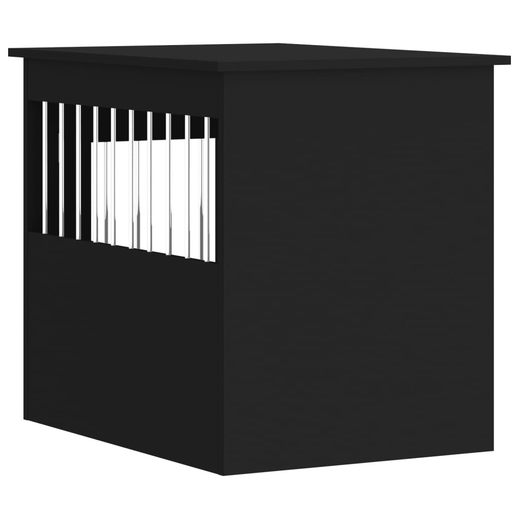 Black dog crate end table hot sale