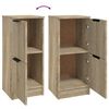 vidaXL Sideboards 2 pcs Sonoma Oak 30x30x70 cm Engineered Wood