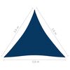 vidaXL Sunshade Sail Oxford Fabric Triangular 3.6x3.6x3.6 m Blue
