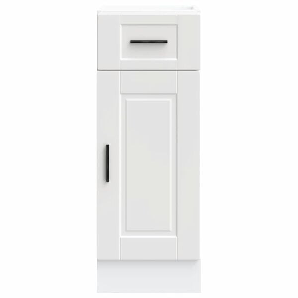 vidaXL Kitchen Base Cabinet Porto White Engineered Wood