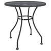 vidaXL Garden Table &Oslash;80x72 cm Expanded Metal Mesh Anthracite