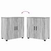 vidaXL Bathroom Cabinet with Storage Grey Sonoma 61 x 35 x 64 cm
