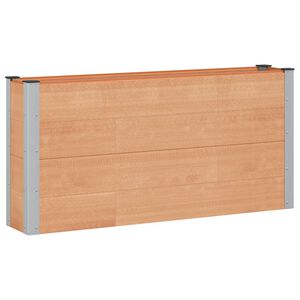 vidaXL Garden Raised Bed Brown 150 x 30 x 72 cm WPC and Aluminium