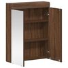 vidaXL Bathroom Mirror Cabinet TULUM Brown Oak 60 x 16.5 x 78 cm