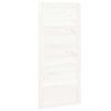 vidaXL Barn Door White 90x1.8x204.5 cm Solid Wood Pine