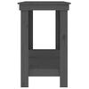 vidaXL Work Bench Grey 140x50x80 cm Solid Wood Pine