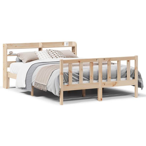 vidaXL Bed Frame without Mattress 120x200 cm Solid Wood Pine