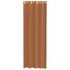 vidaXL Voile Curtains with Grommets 2 pcs Terracotta