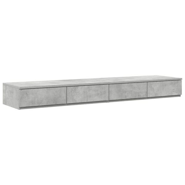 vidaXL Bed Drawers Concrete Grey 135 x 36.5 x 16.5 cm Engineered Wood