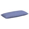 vidaXL Back Pillow Jeans Blue 120 x 19 x 50 cm Fabric