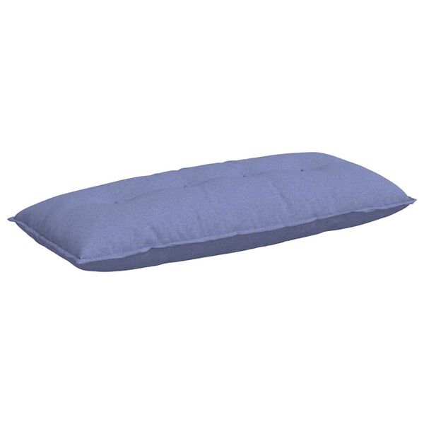 vidaXL Back Pillow Jeans Blue 120 x 19 x 50 cm Fabric