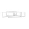 vidaXL Wall Cube Shelf 4 pcs High Gloss White 60x15x23 cm Engineered Wood