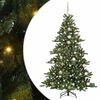 vidaXL Artificial Hinged Christmas Tree Green 180 cm PVC and Steel