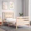 vidaXL Bed Frame without Mattress 100x200 cm Solid Wood
