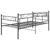 vidaXL Sofa Bed Frame without Mattress Black Metal 90x200 cm