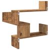 vidaXL Wall Corner Shelves 2 pcs Old Wood 40x40x49.5 cm Engineered Wood