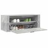 vidaXL Wall Shoe Cabinet Concrete Grey 100x35x38 cm Engineered Wood
