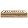 vidaXL Bed Frame without Mattress Artisan Oak 120x200cm Engineered Wood