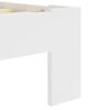 vidaXL Bed Frame without Mattress White Solid Pine Wood 90x200 cm