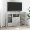 vidaXL Corner LED TV Cabinet Concrete Grey 100x40x68cm Engineered Wood