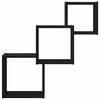vidaXL Wall Cube Shelves Black Oak 68x15x68 cm Engineered Wood