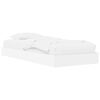 vidaXL Bed Frame with Storage White 80 x 200 cm Engineered Wood