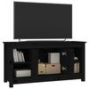vidaXL TV Cabinet Black 103x36,5x52 cm Solid Wood Pine