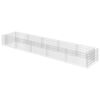 vidaXL Gabion Raised Bed Galvanised Steel 450x90x50 cm